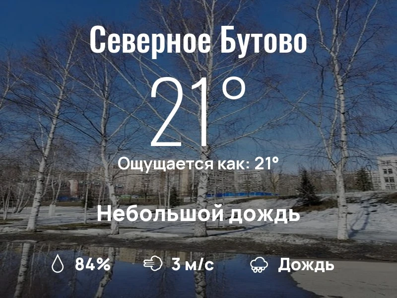 Что с погодой в Северном Бутово?