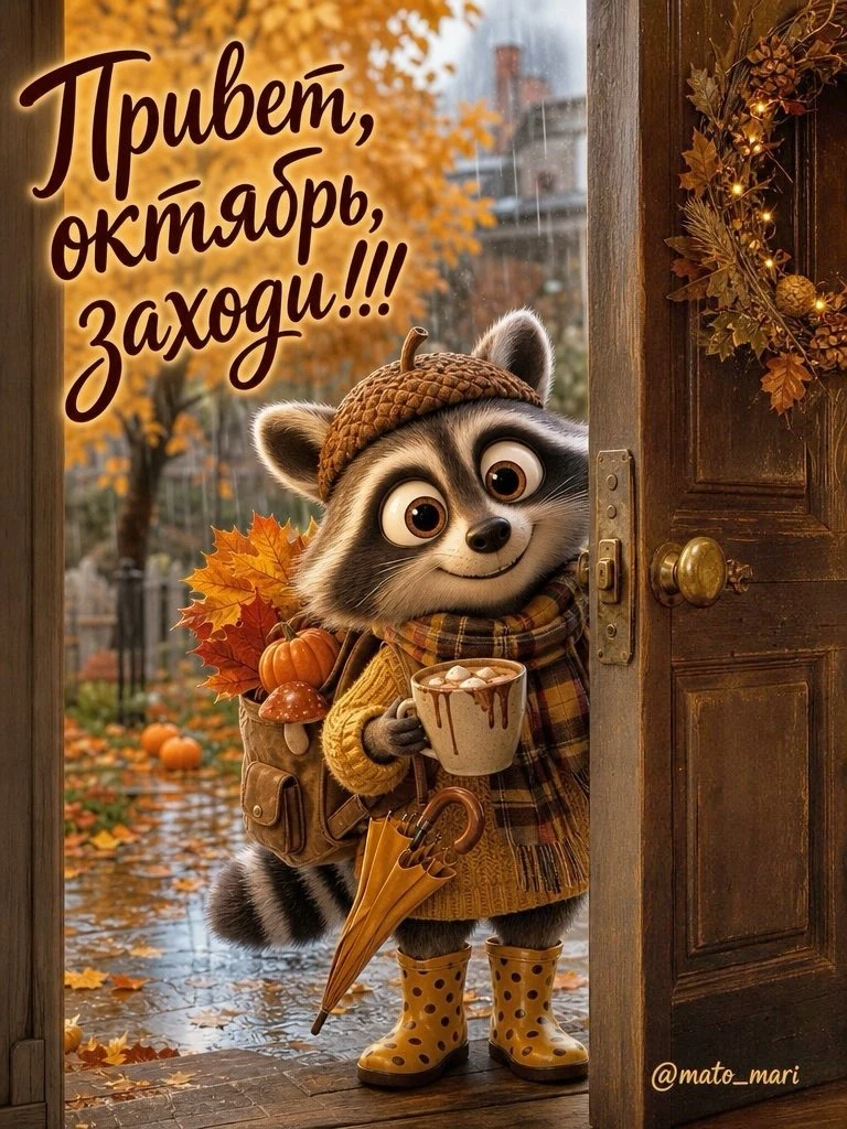 С первым днëм октября! ❤