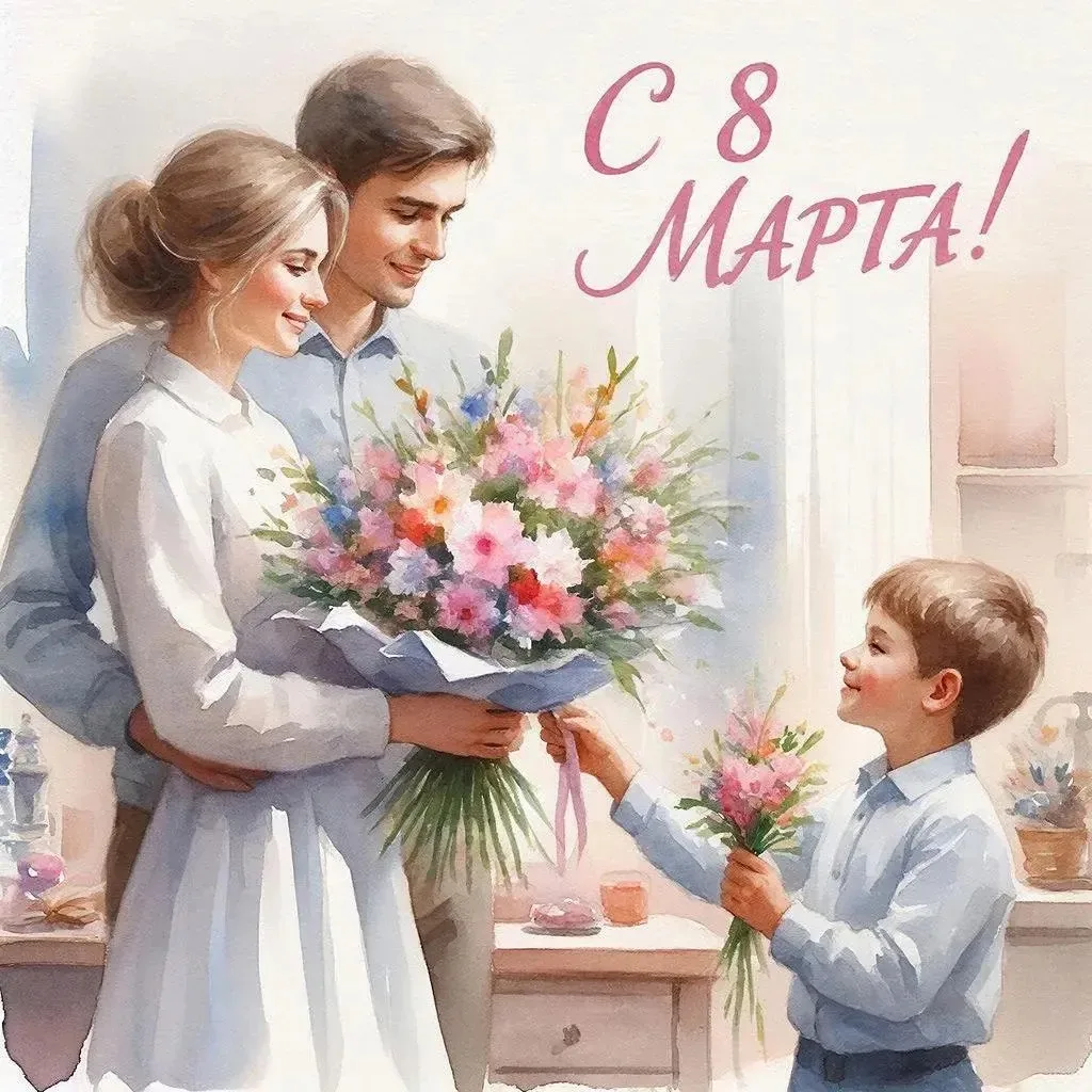 🌸 С 8 МАРТА! - С МЕЖДУНАРОДНЫМ ЖЕНСКИМ ДНЁМ!  Дорогие мамы, бабушки, дочери, жёны -  с праздником! 🌷
