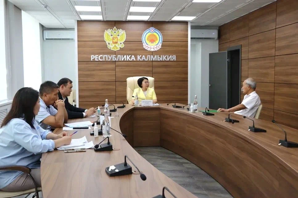 Председатель правительства Республики Калмыкия Гиляна Босхомджиева провела личный приём...