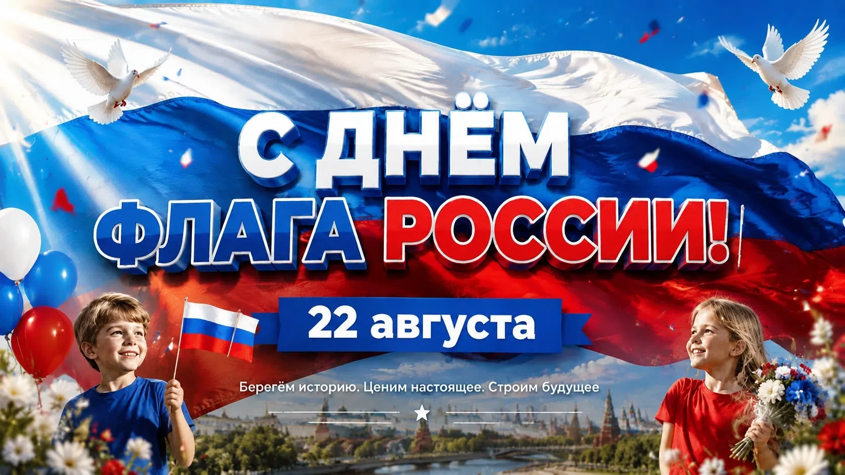 Сегодня, 22 августа, Россия отмечает День Государственного флага. 🇷🇺