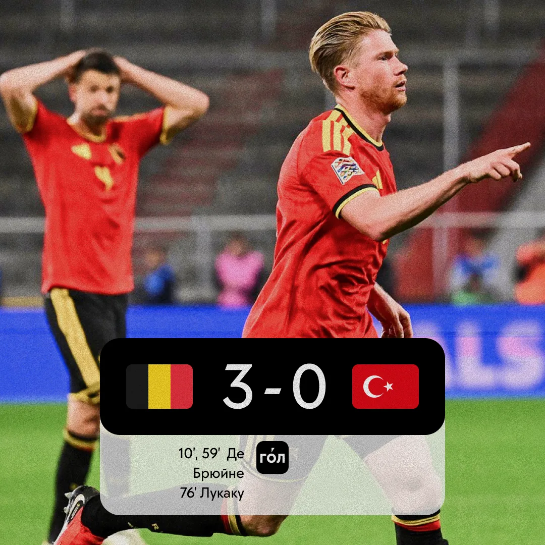 🇧🇪 🔥 Де Брюйне и Лукаку разобрались с Турцией, которая в последних матчах проигрывае...