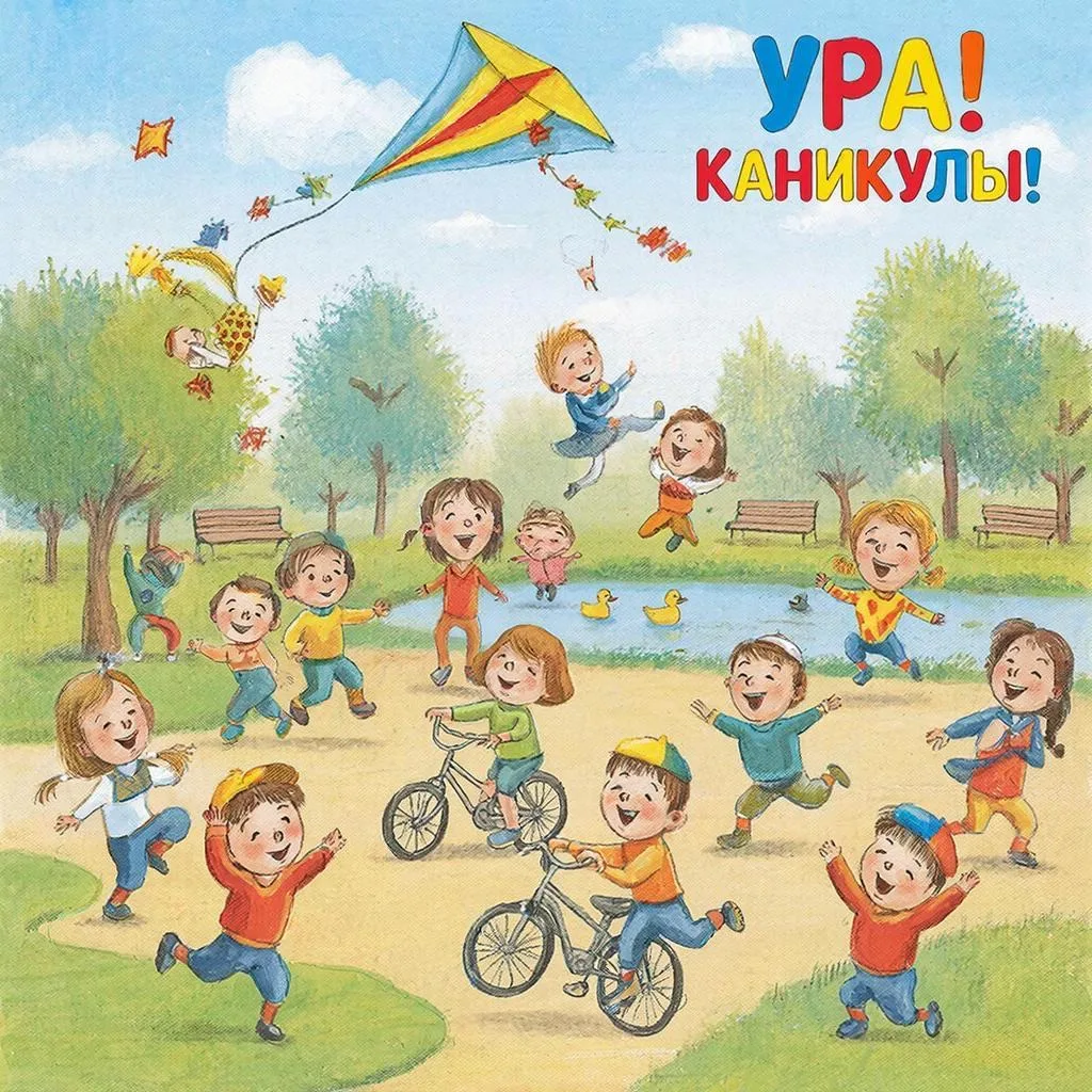 🎉 Каникулы начались, третья четверть позади! 🎉