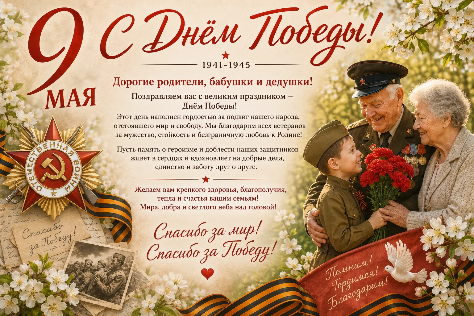 Уважаемые родители, бабушки и дедушки и дорогие воспитанники!