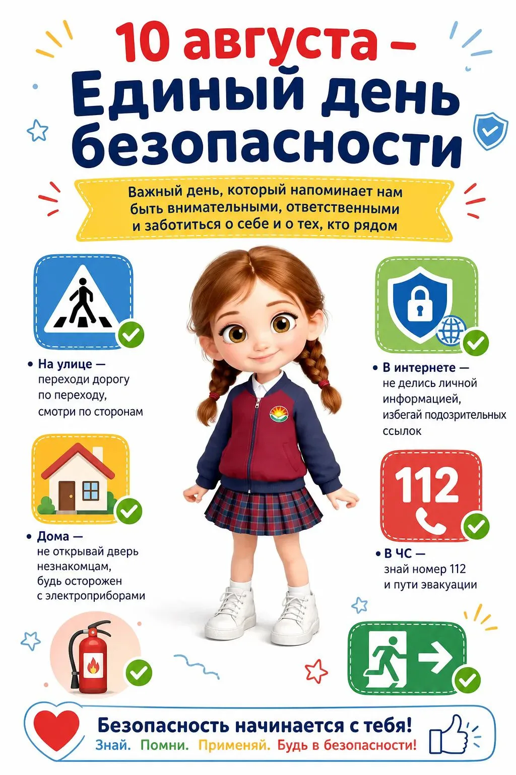 10 августа — Единый день безопасности🛡️