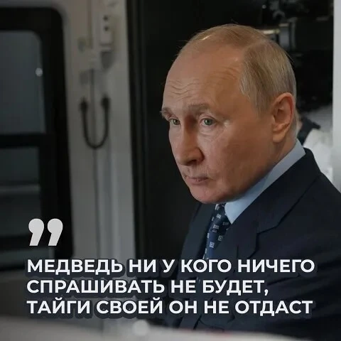 Медведь ни у кого ничего спрашивать не будет, тайги своей он не отдаст!

Правильно сказано? - 👍🏻