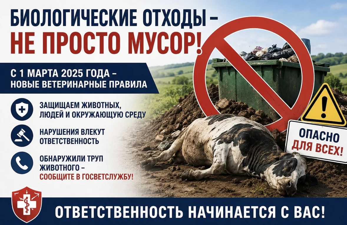⚠️ Важно знать каждому владельцу животных и жителям региона!