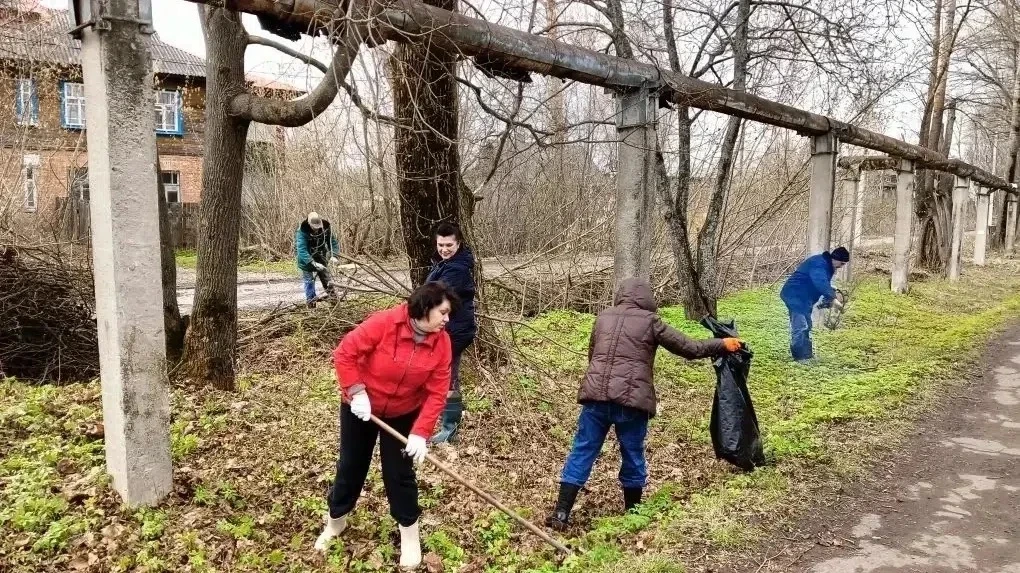 В рамках Всероссийской акции «Зеленая весна» и весеннего двухмесячника по благоустройст...