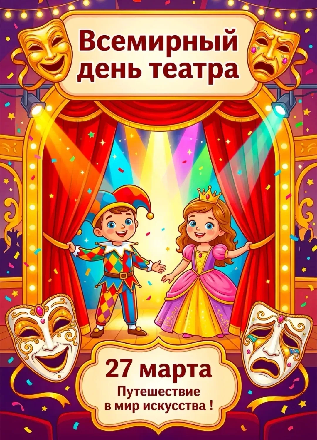 Всемирный день театра – праздник всех театральных деятелей и ценителей зрелищного искус...