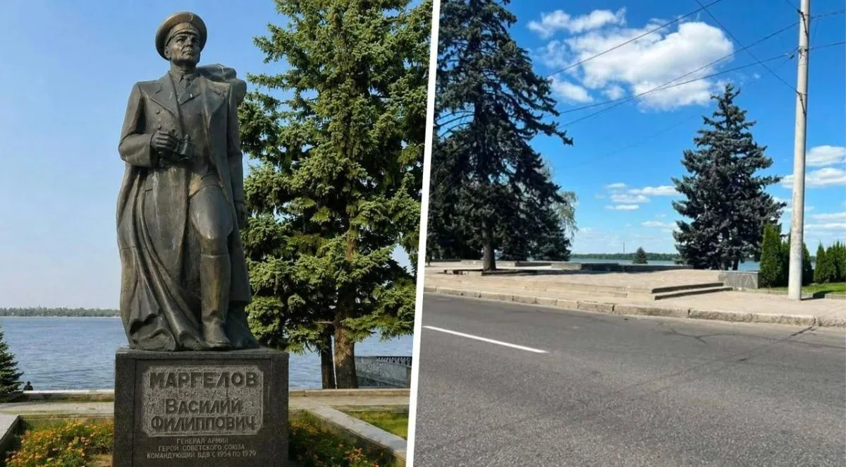 В Днепропетровске на украине снесли памятник легендарному командующему Воздушно-десантн...