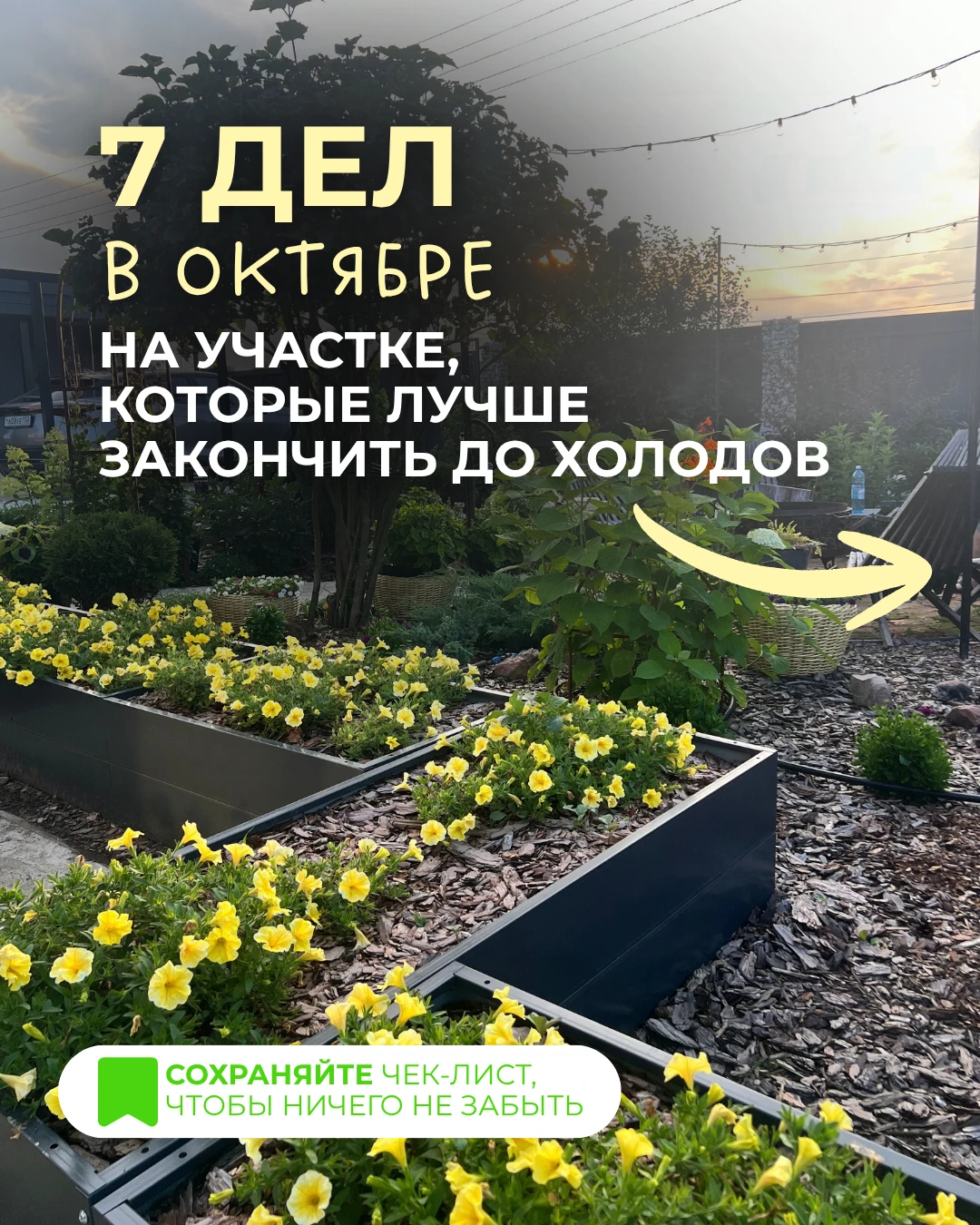 Перед холодами лучше закрыть дачный сезон без спешки 🍂