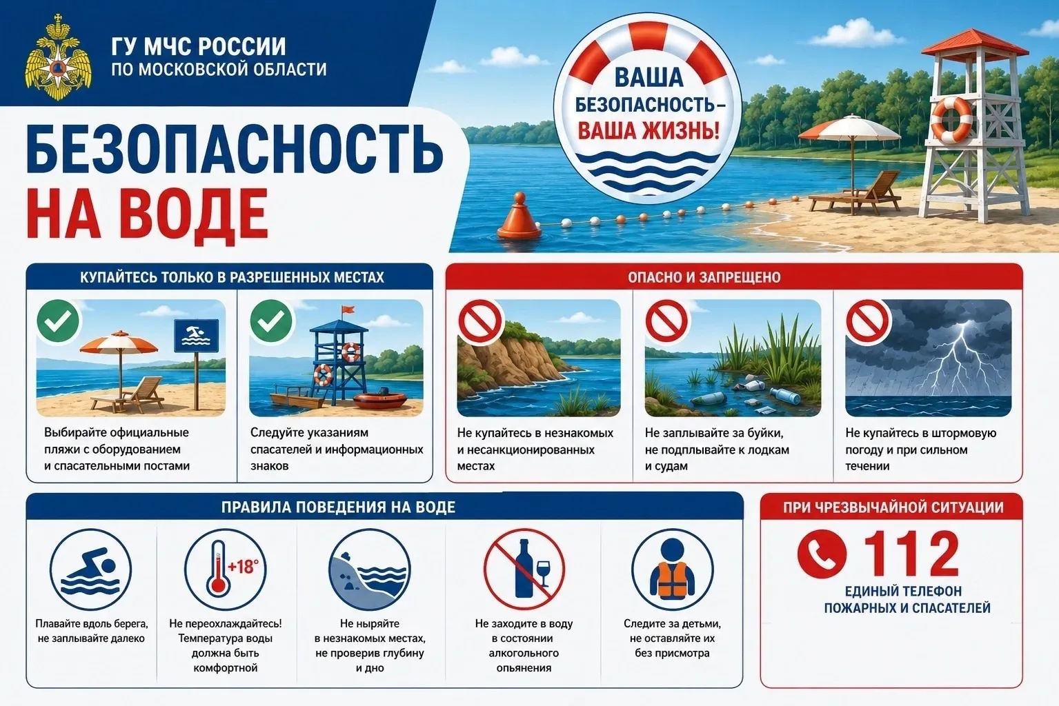 С наступлением теплой погоды и открытием купального сезона настоятельно рекомендуется гражданам отды