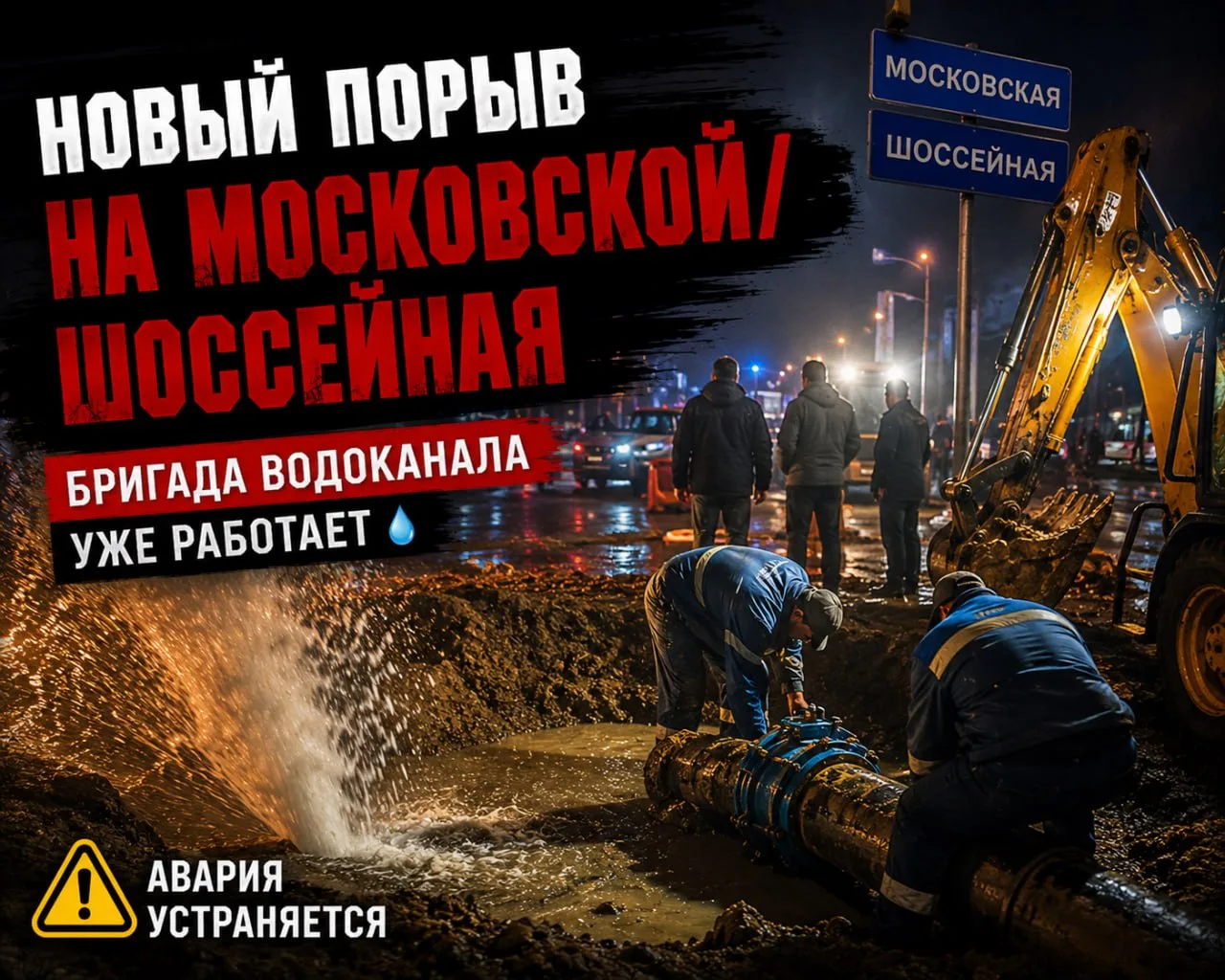 Не успели устранить одну аварию, как произошла новая. Что сейчас происходит на улице Московской — об