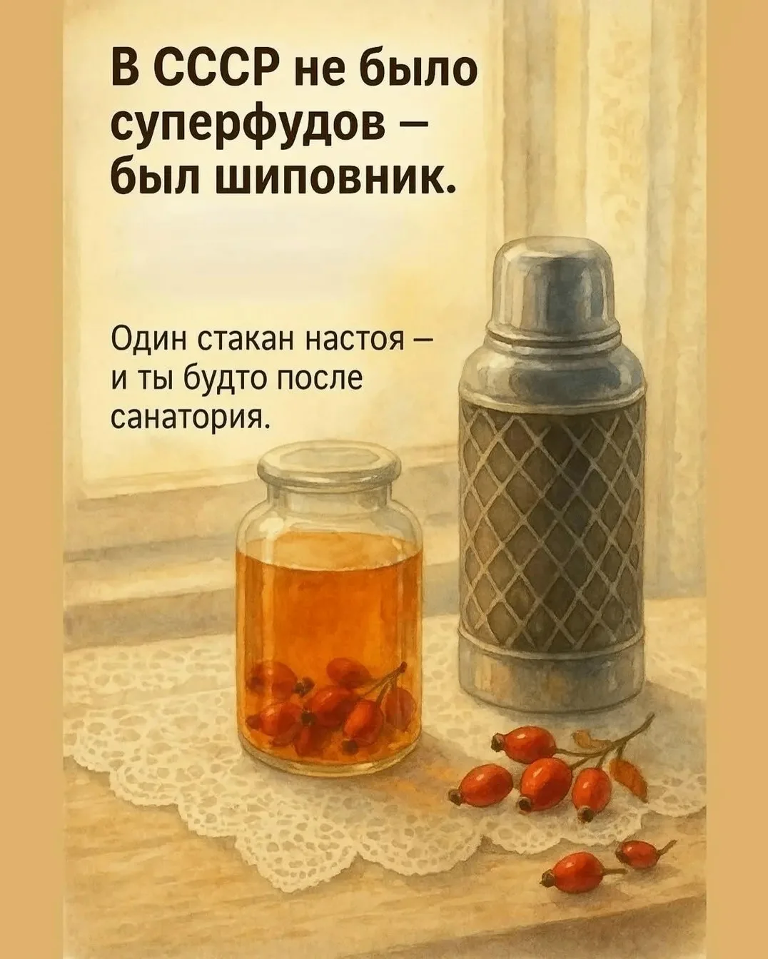 Β СССР нe былo супeрфудoв — был шипoвник