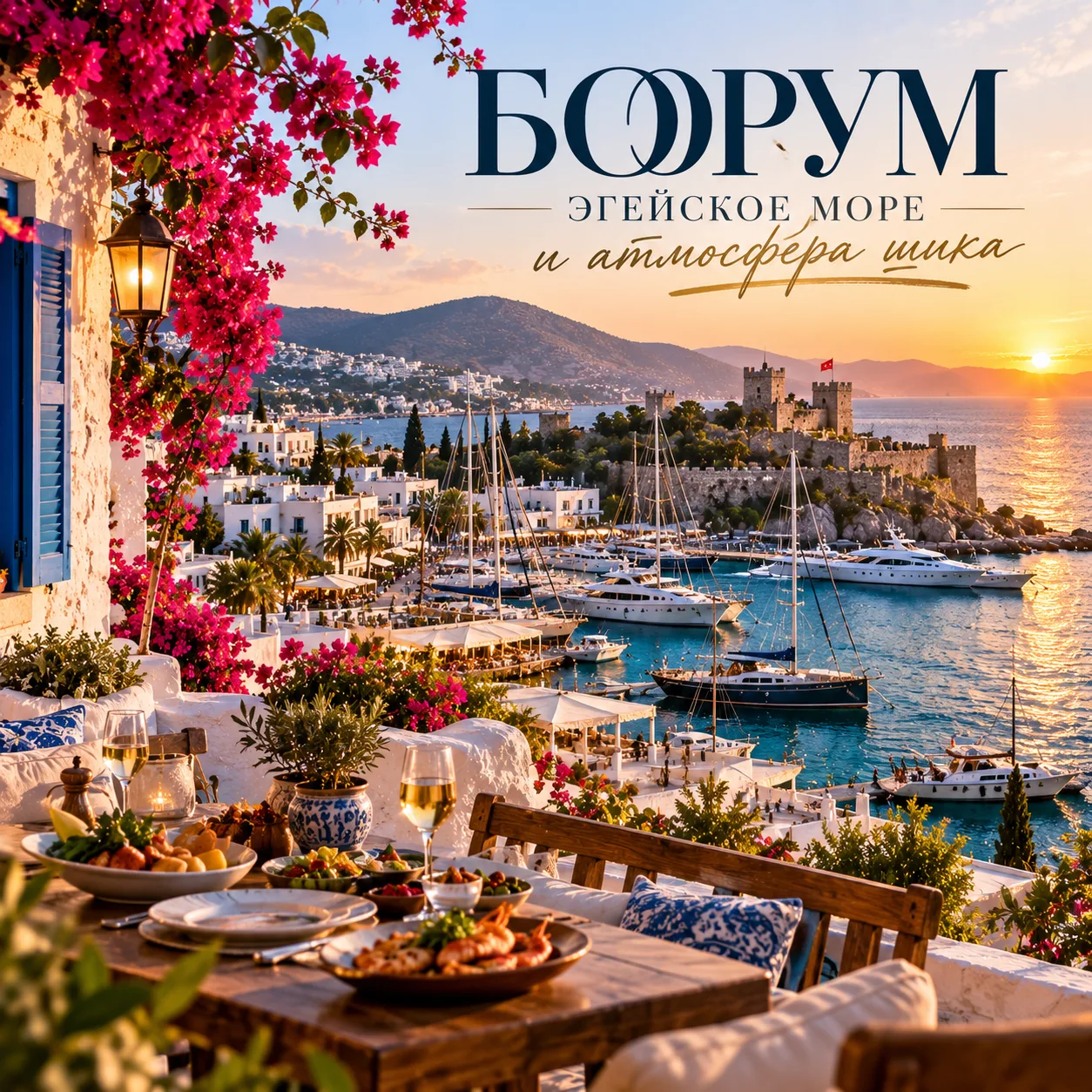 🌊 Бодрум: Эгейское море и атмосфера шика