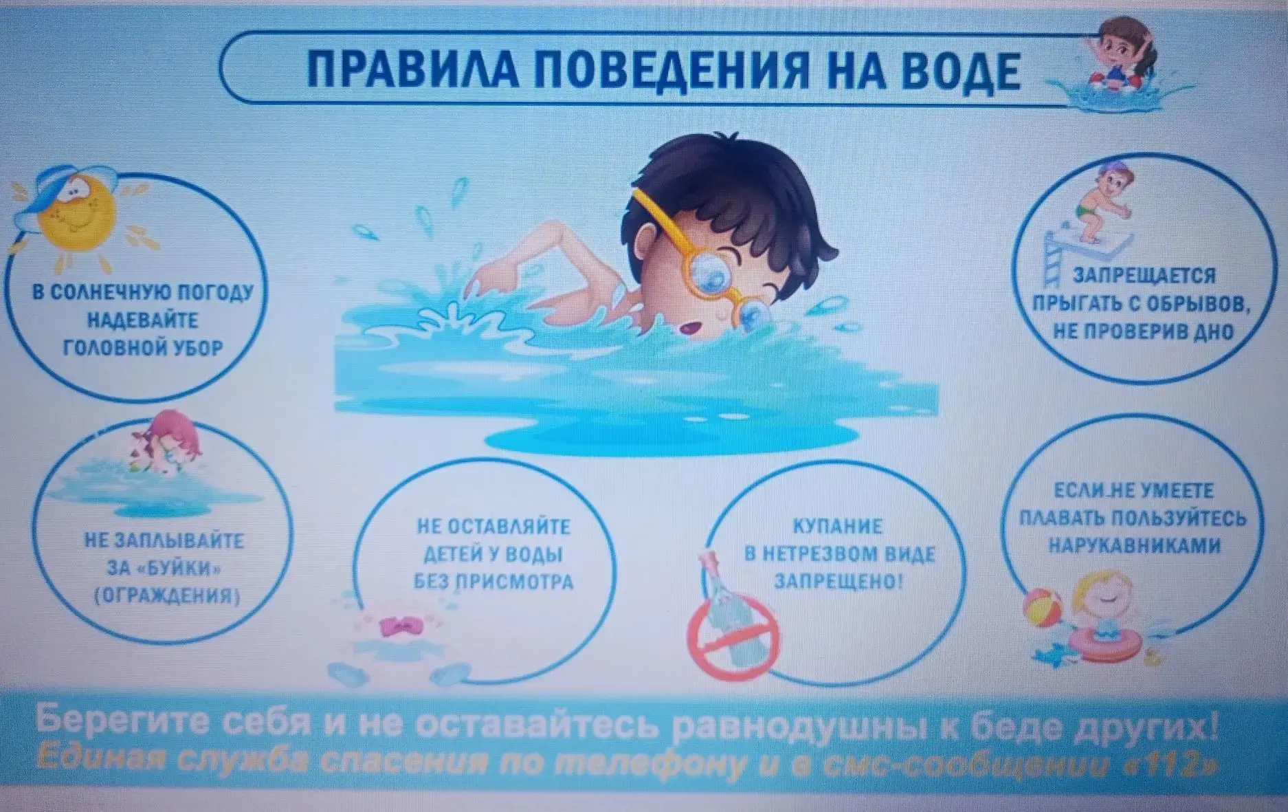 На тему : "Безопасность у водоема" проведена беседа с воспитанниками первой младшей группы.