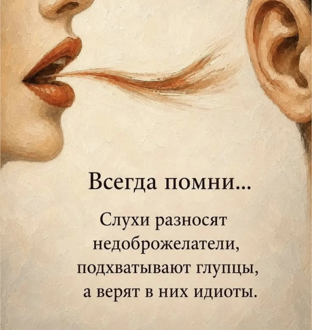 👂 Не всё, что мы слышим, стоит повторять.