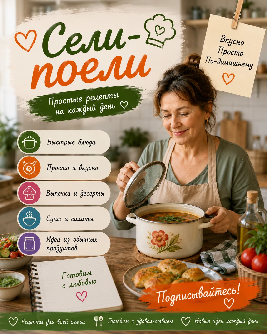 🍽 Каждый день хочется готовить вкусно, но совсем не хочется часами придумывать, чем на...