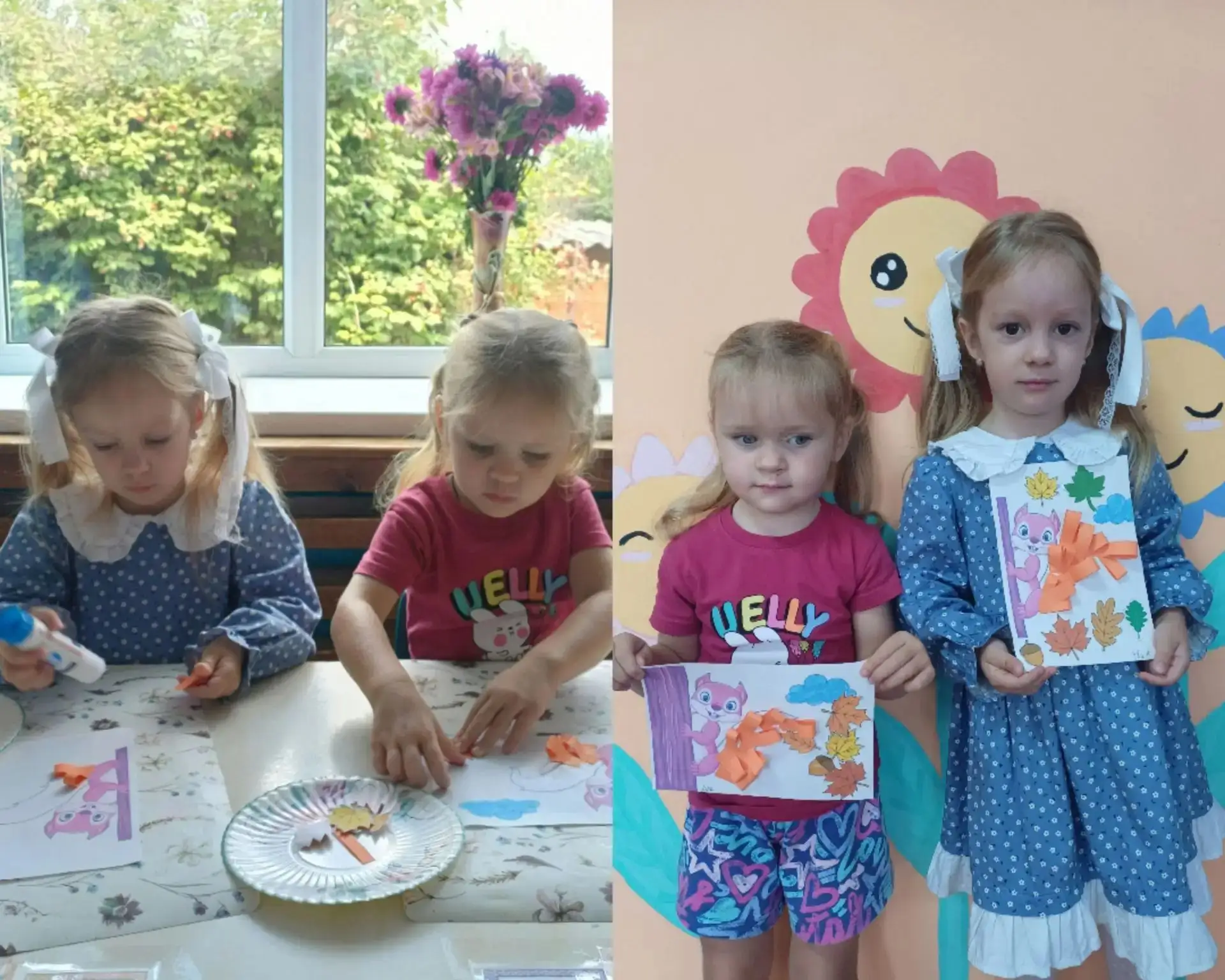 Аппликация «Белочка» в детском саду 🐿️