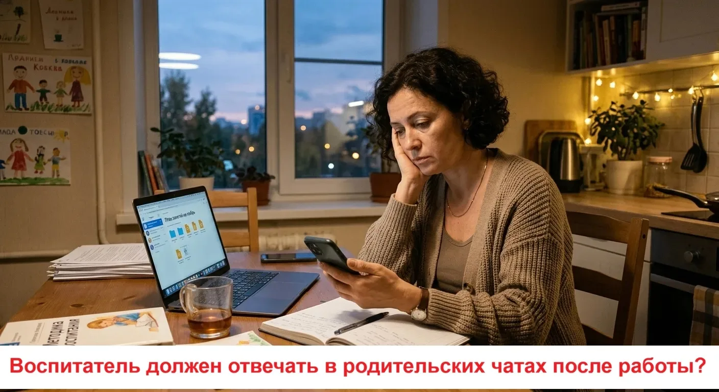 📱 Должен ли воспитатель отвечать в родительских чатах после работы?