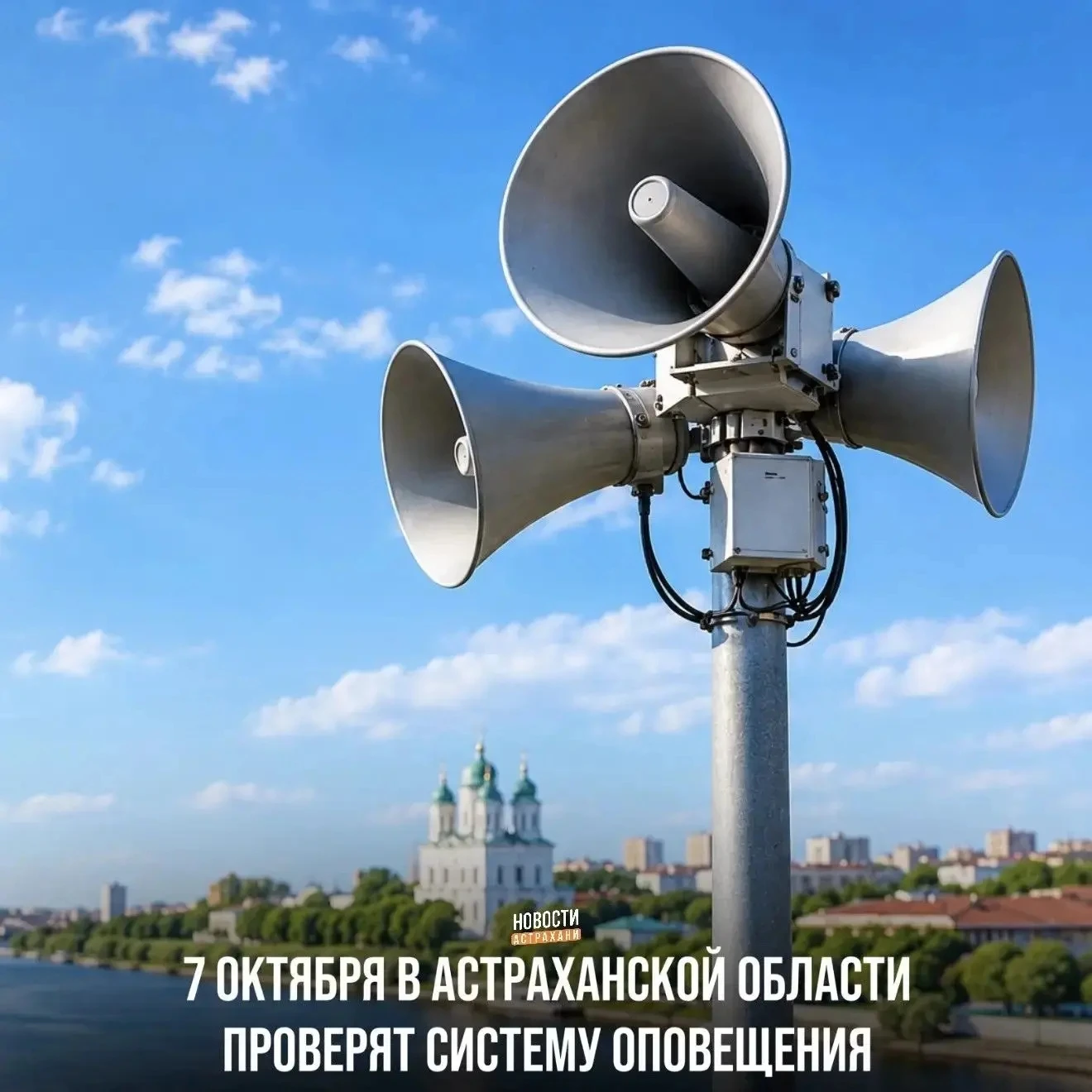 7 октября в 10:30 в регионе пройдет комплексная проверка готовности системы оповещения ...
