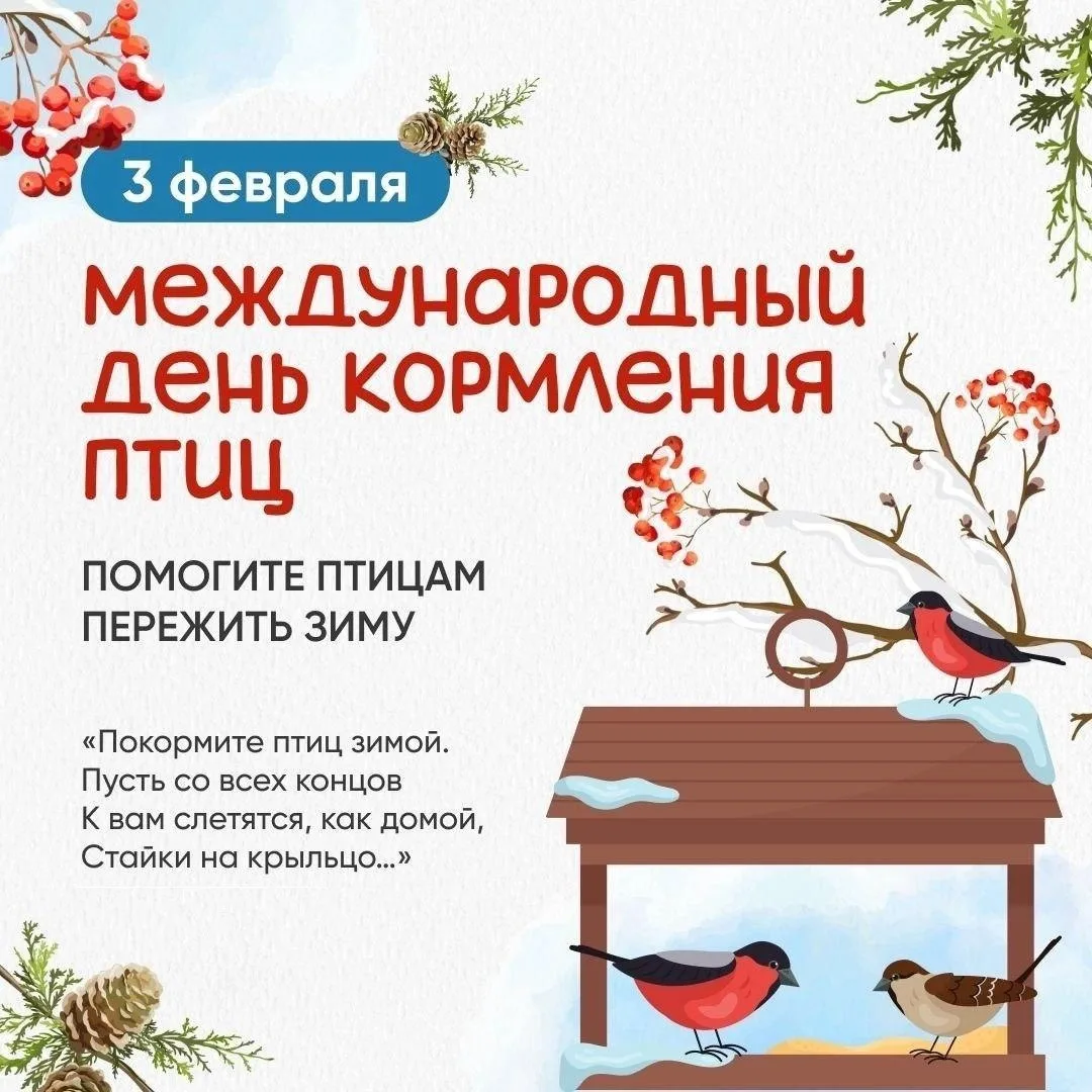📆  Международный день кормления птиц