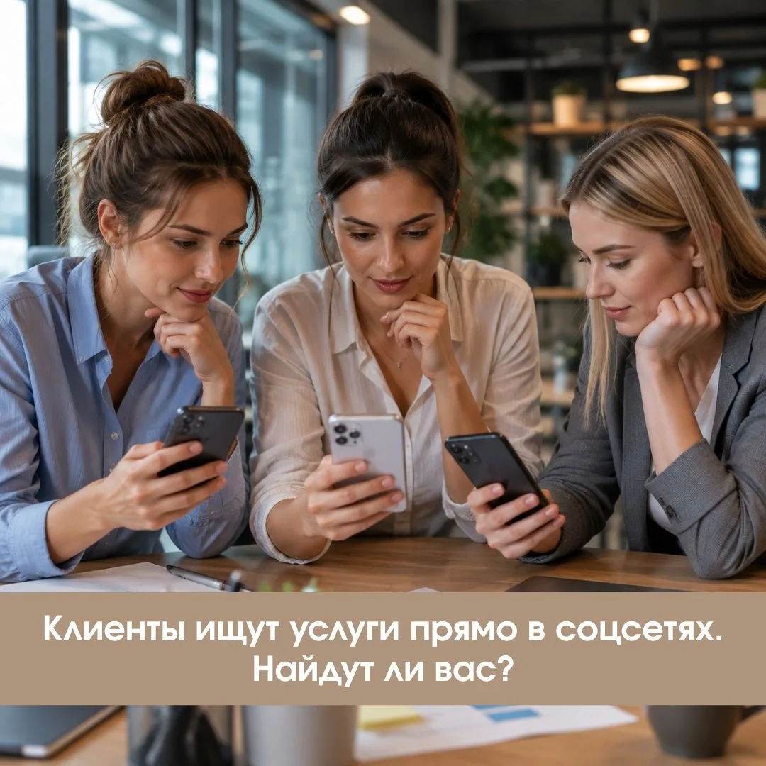 🔎 Клиенты ищут услуги прямо в соцсетях. Найдут ли вас?