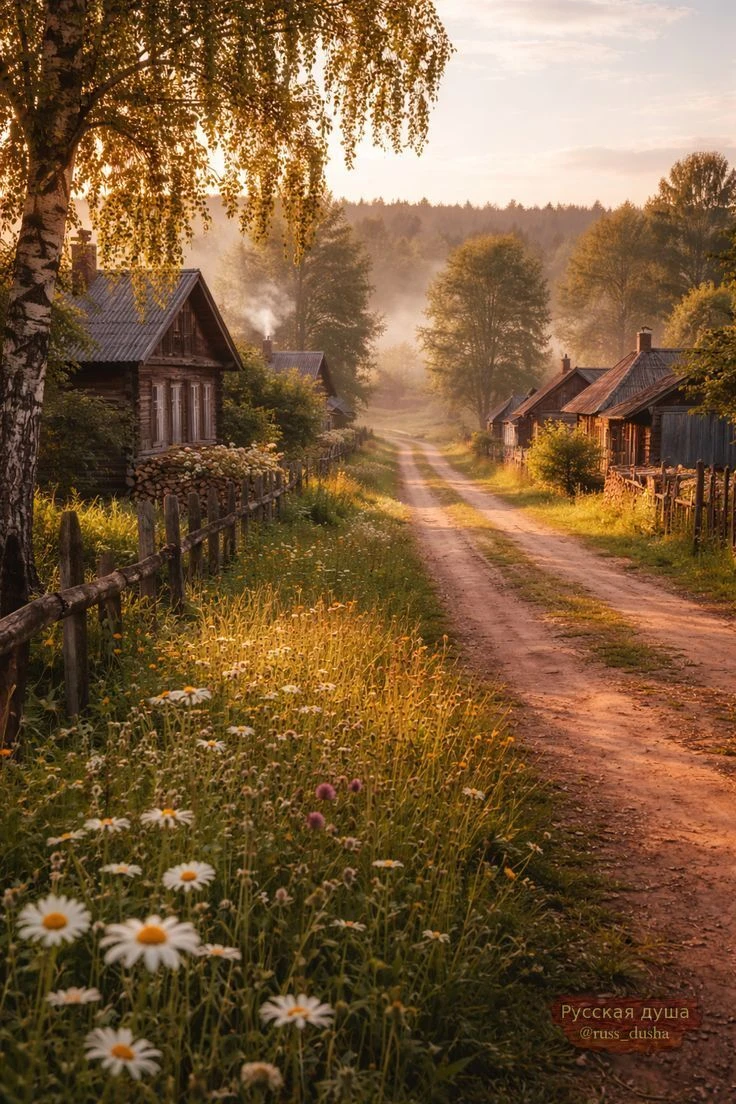 Утро в деревне. Какая благодать и красота💫❤️