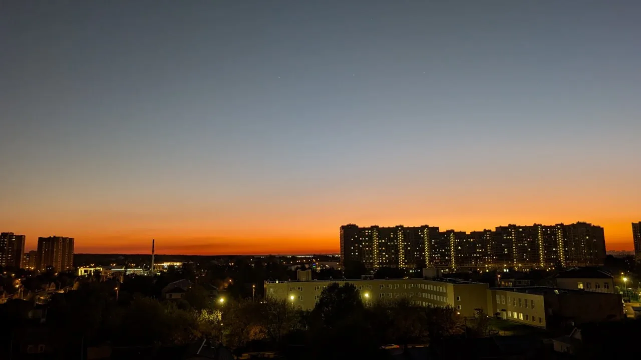 Вечернее Домодедово.