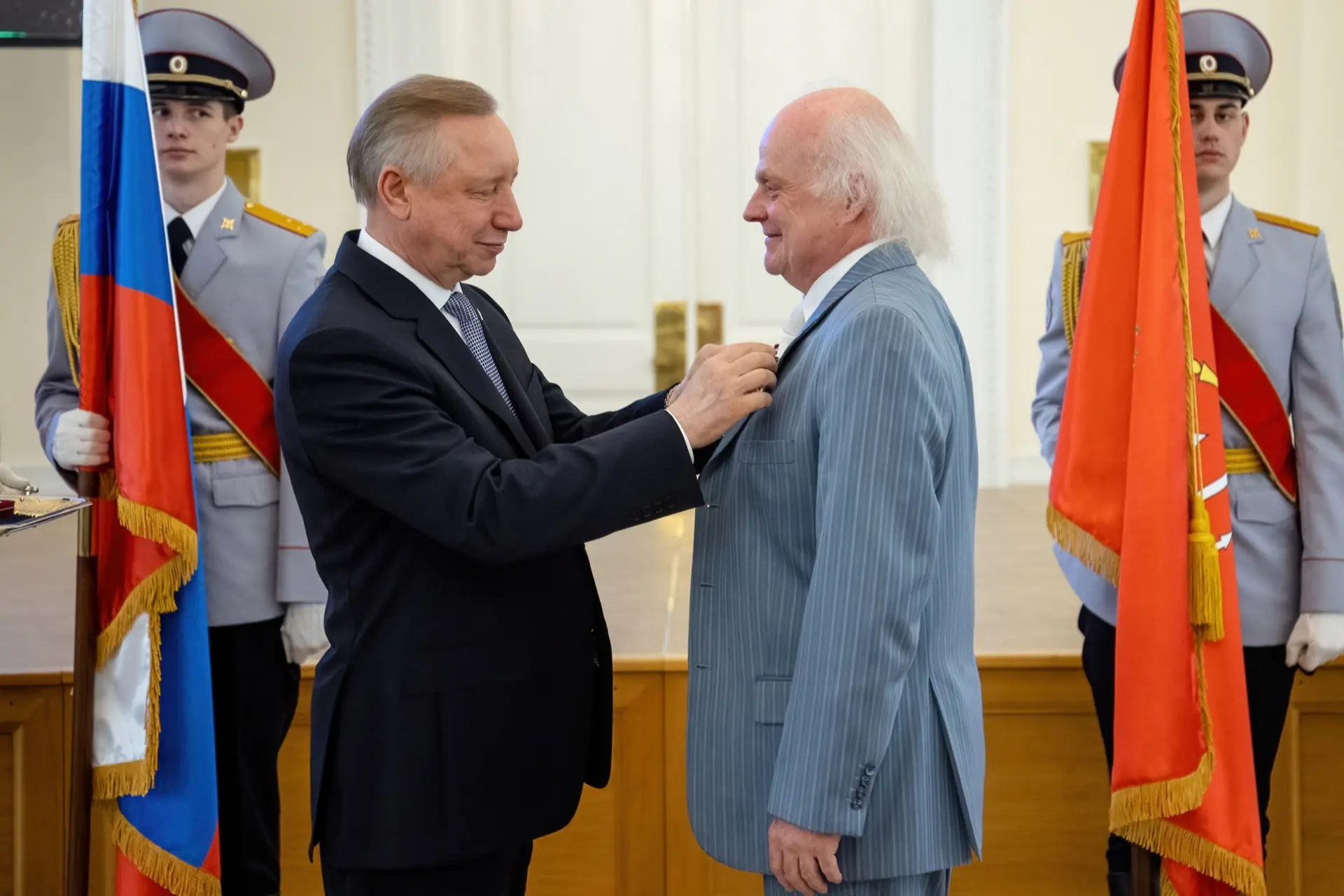 Вчера в Смольном состоялось вручение государственных наград: Орденом «За заслуги в куль...