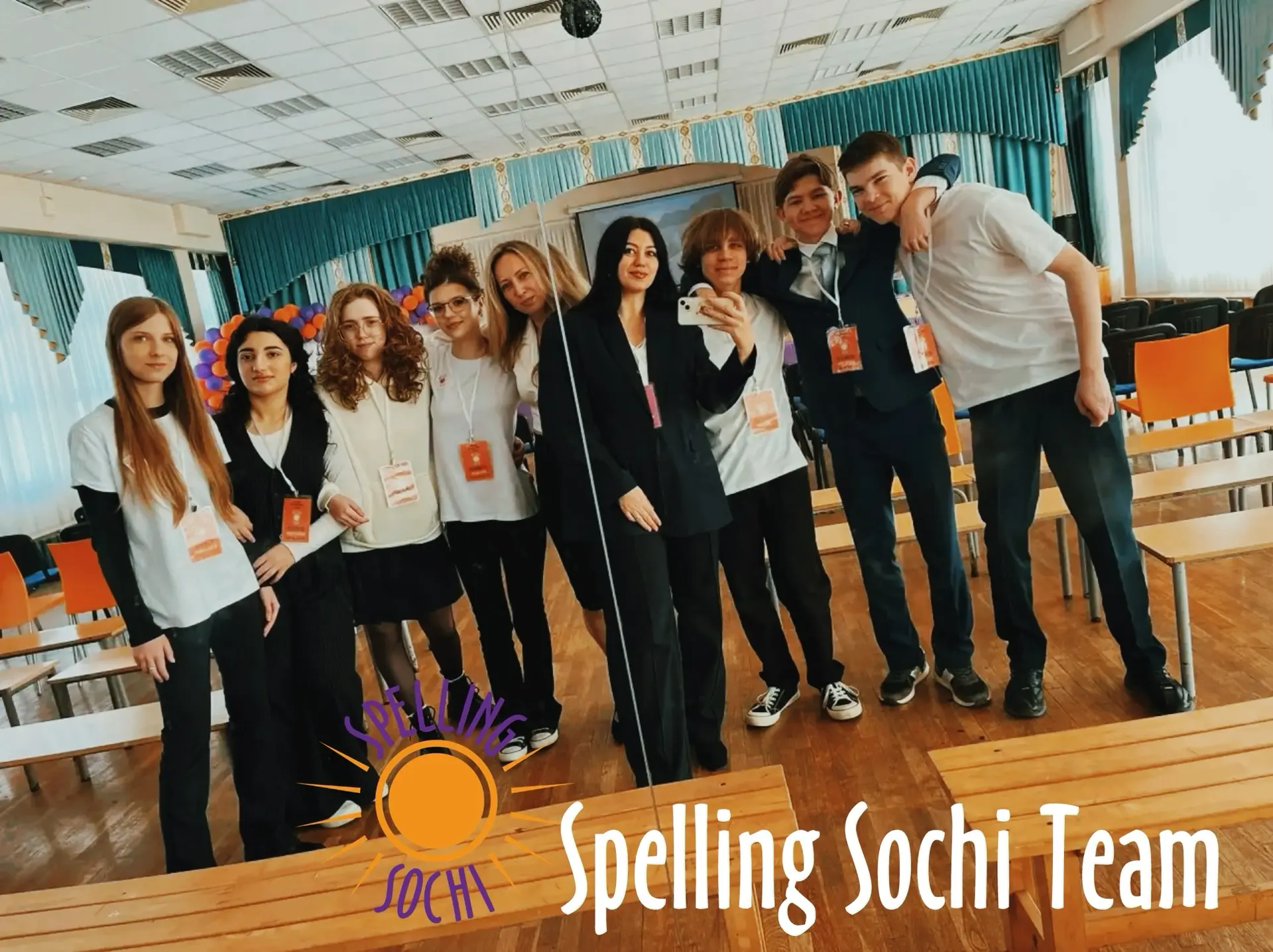Наша гордость - команда 10Б! 🧡 Когда мы задумывали Spelling Sochi, мы даже не мечтали, что у нас буд