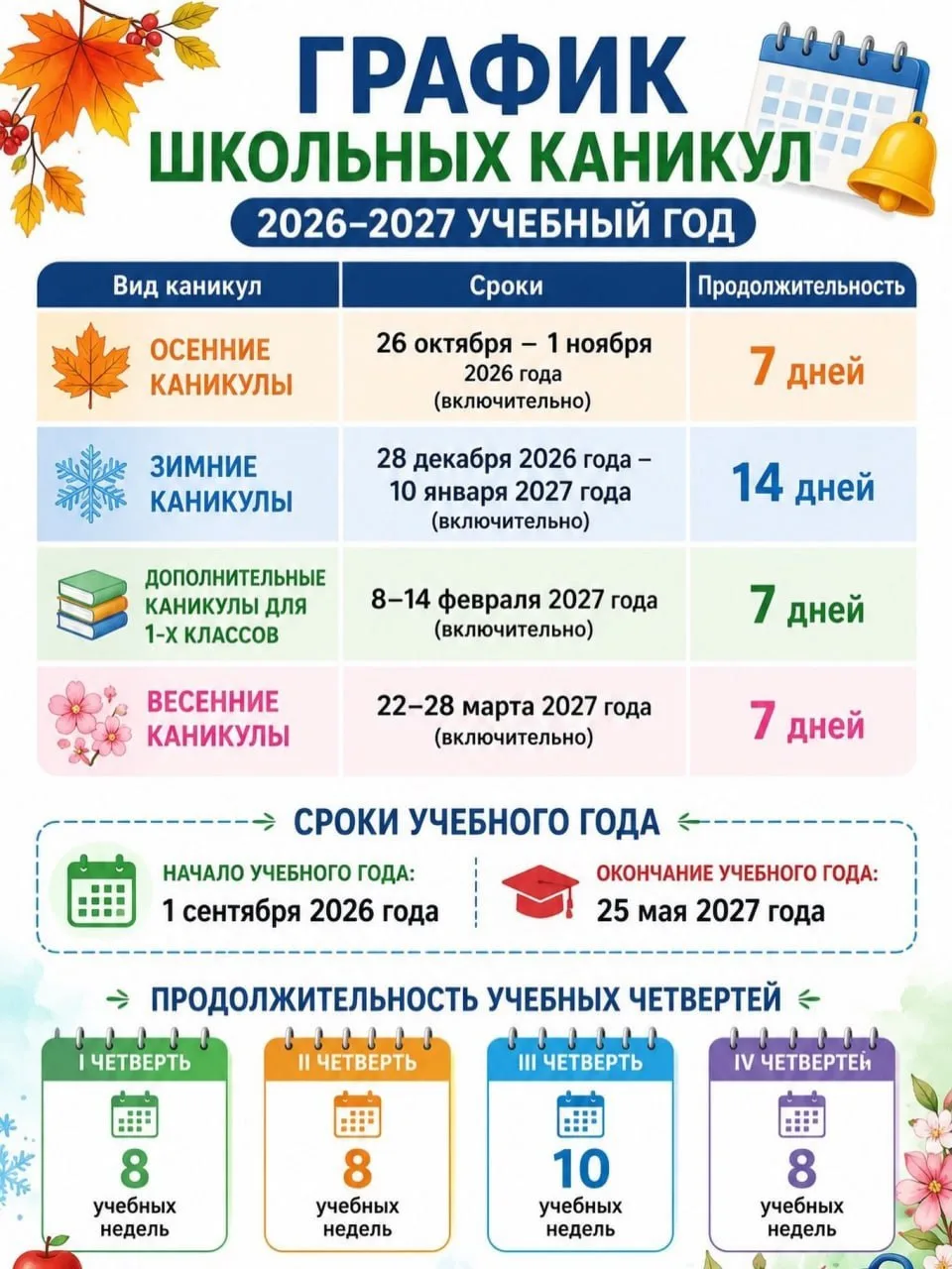 🍂 Совсем скоро начнётся новый учебный год…