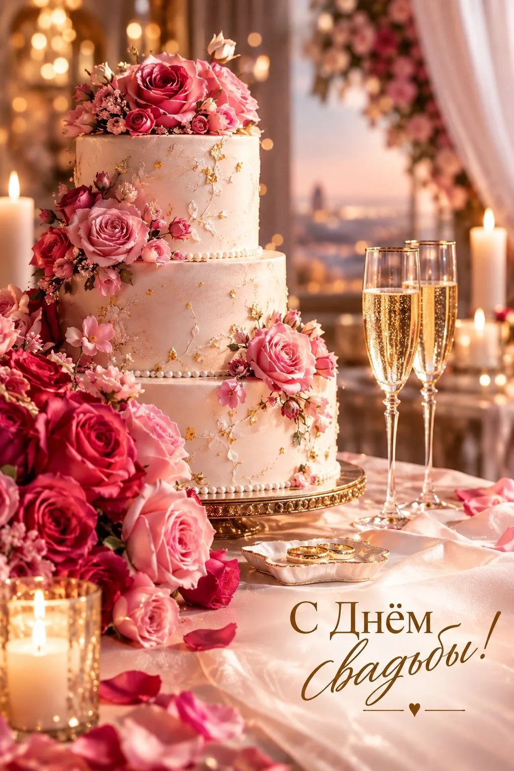❤️ Открытки с Днем Свадьбы