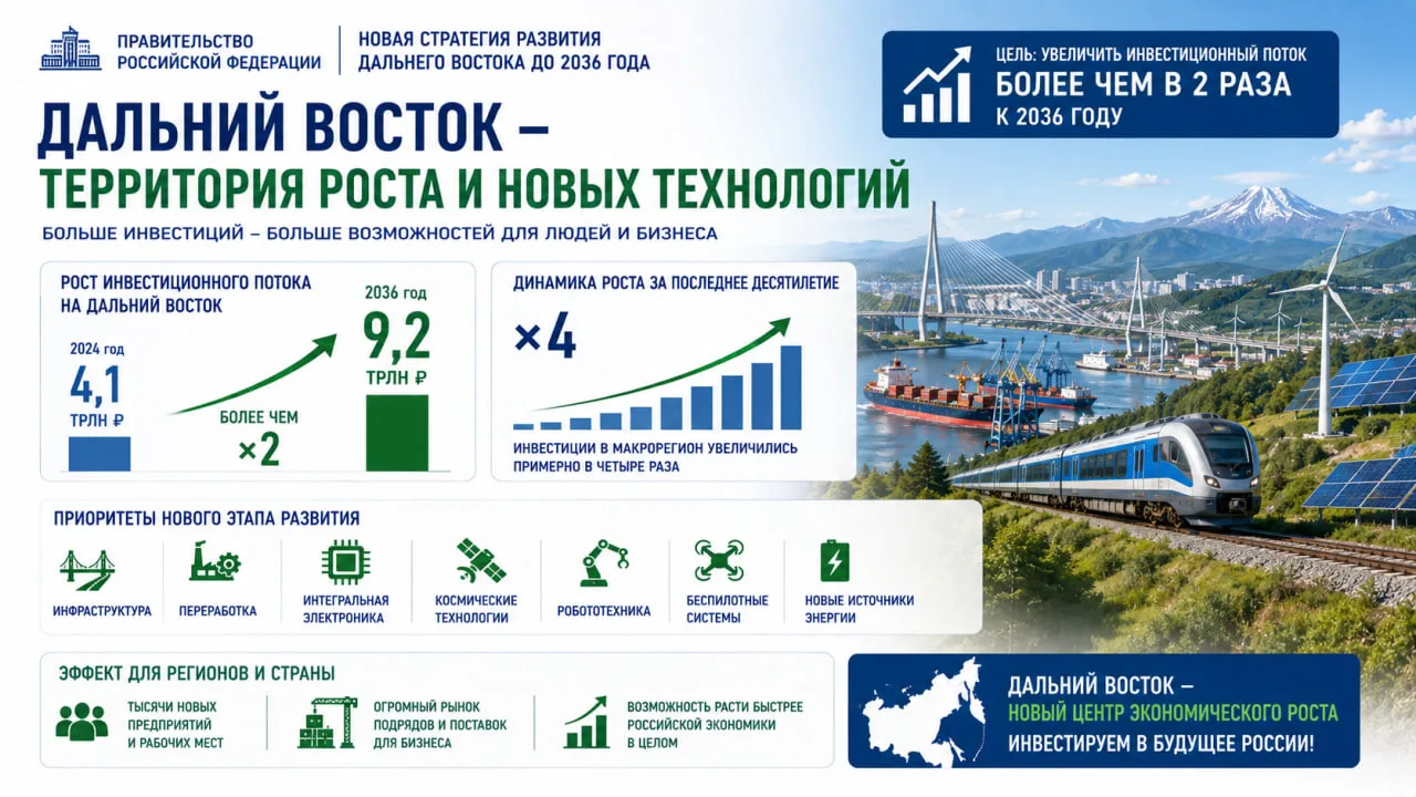 Правительство рассчитывает более чем вдвое увеличить ежегодный инвестиционный поток на ...