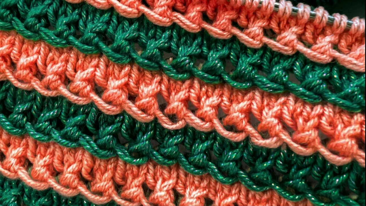 🧶 «Простой ажур из 2-х петель» — очень женственный, дышащий  📌 Идеален для летних блуз, воздушных ша