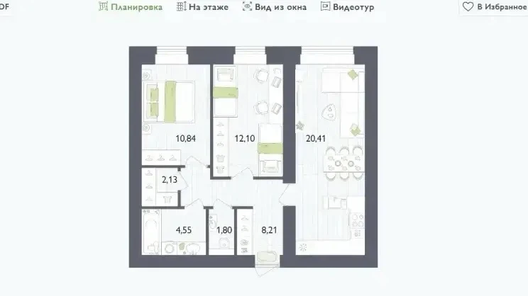 Квартира дня в доме бизнес-класса!