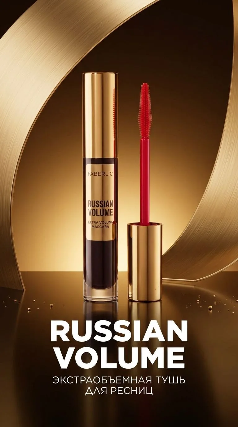 Экстраобъемная тушь для ресниц Russian Volume