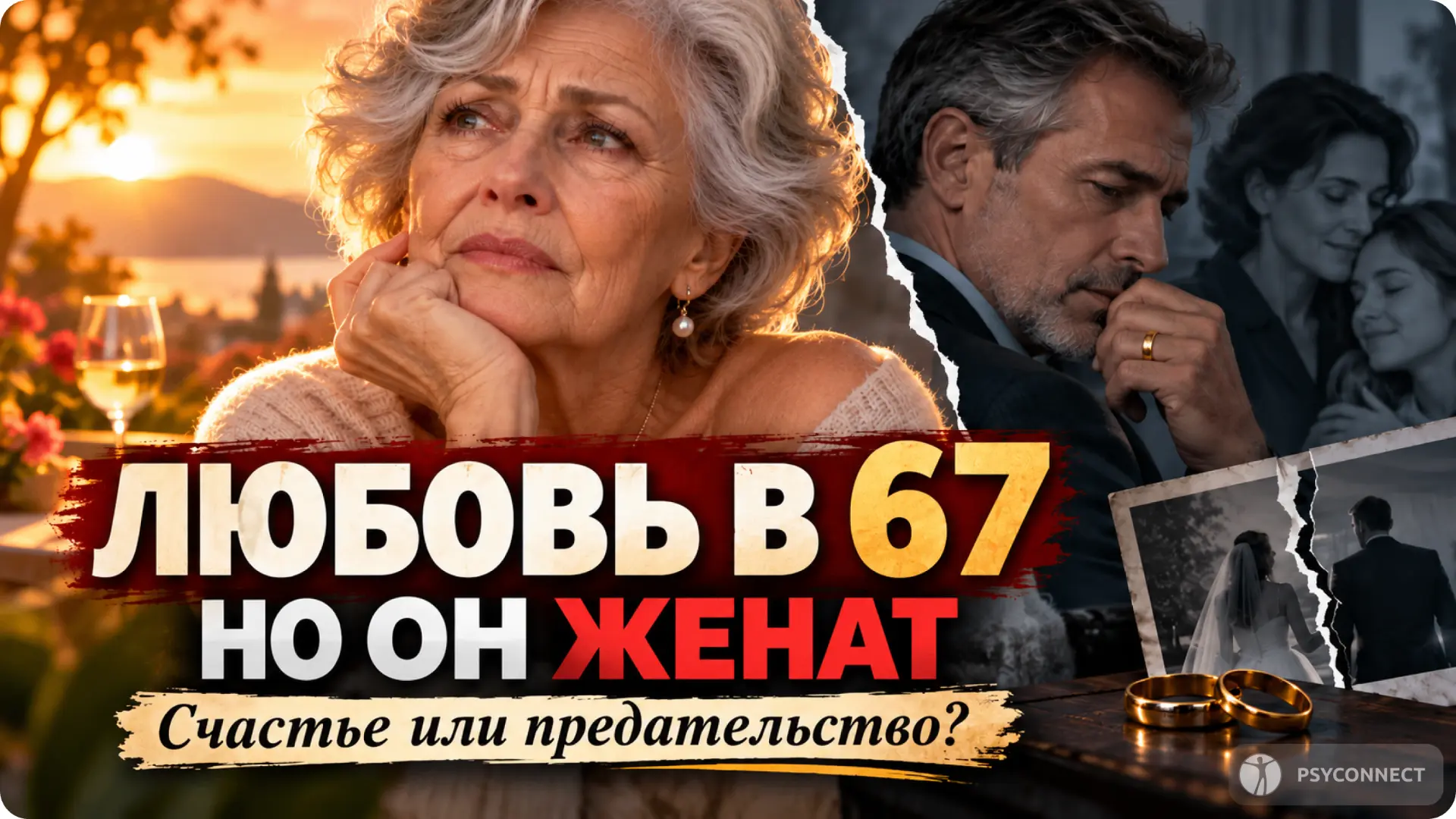 В 67 я встретила любовь. Беда в том, что он женат