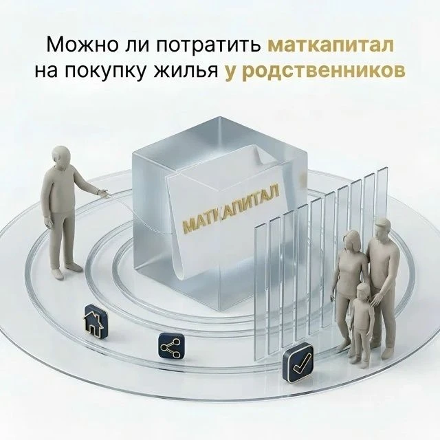 Можно ли купить недвижимость у родственника за материнский капитал?

Закон не устанавливает общего з