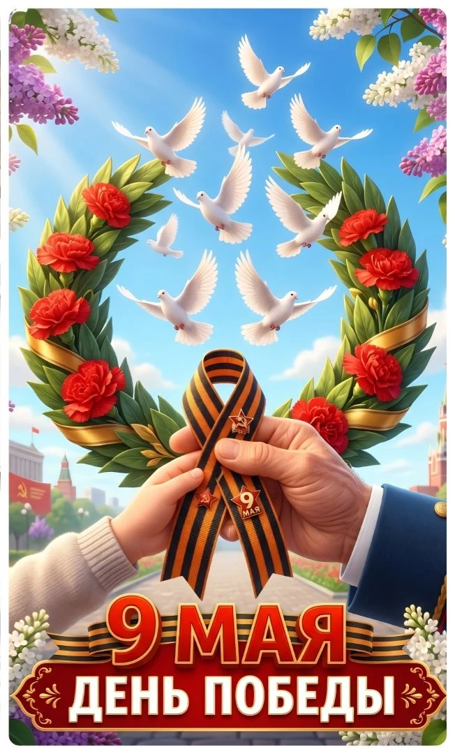 🎖С ДНЕМ ВЕЛИКОЙ ПОБЕДЫ! Поздравление от коллектива нашего детского сада🕊️