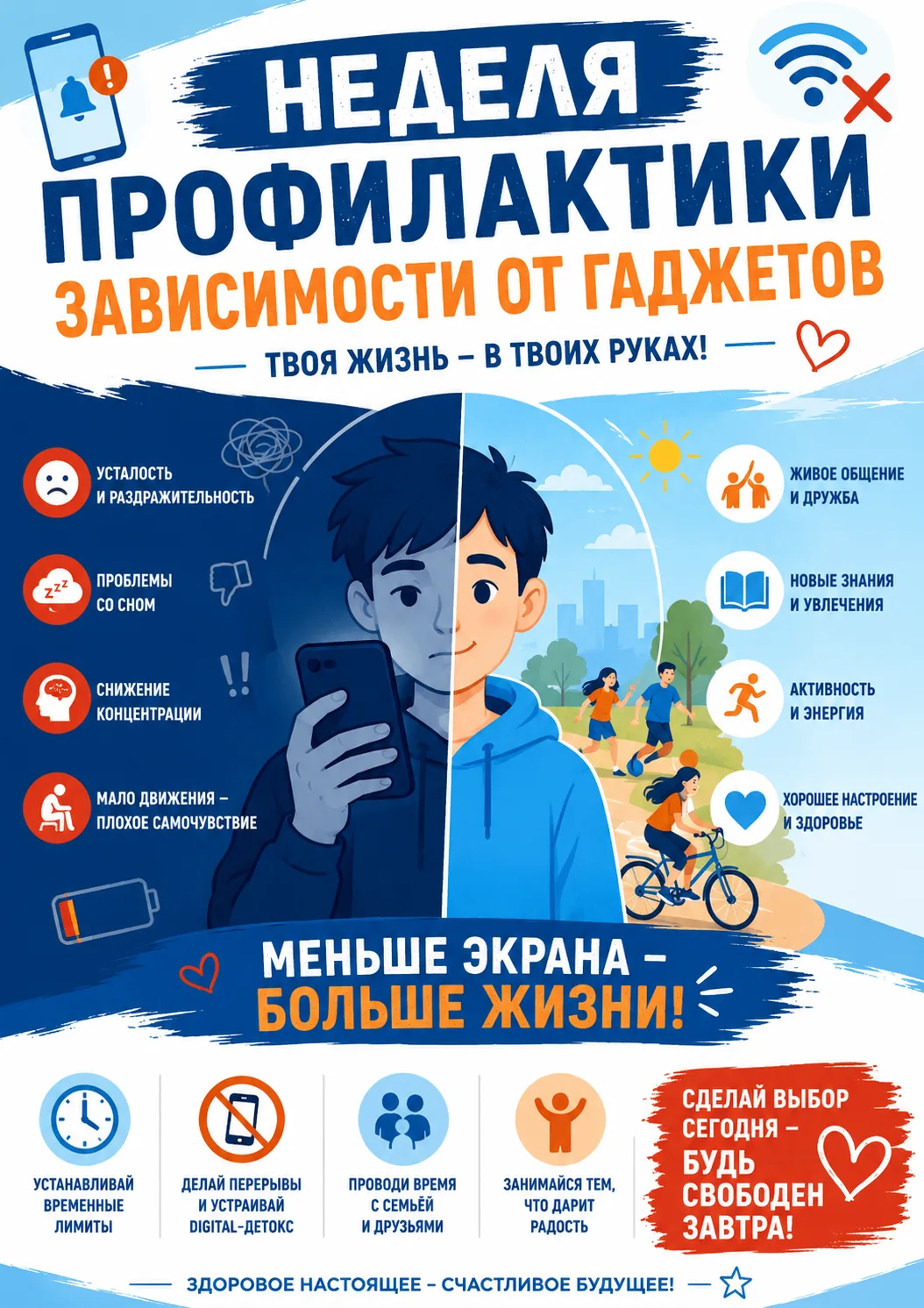 С 15 по 21 июня в России проходит Неделя профилактики зависимости от гаджетов.
Проблема уже приобрел