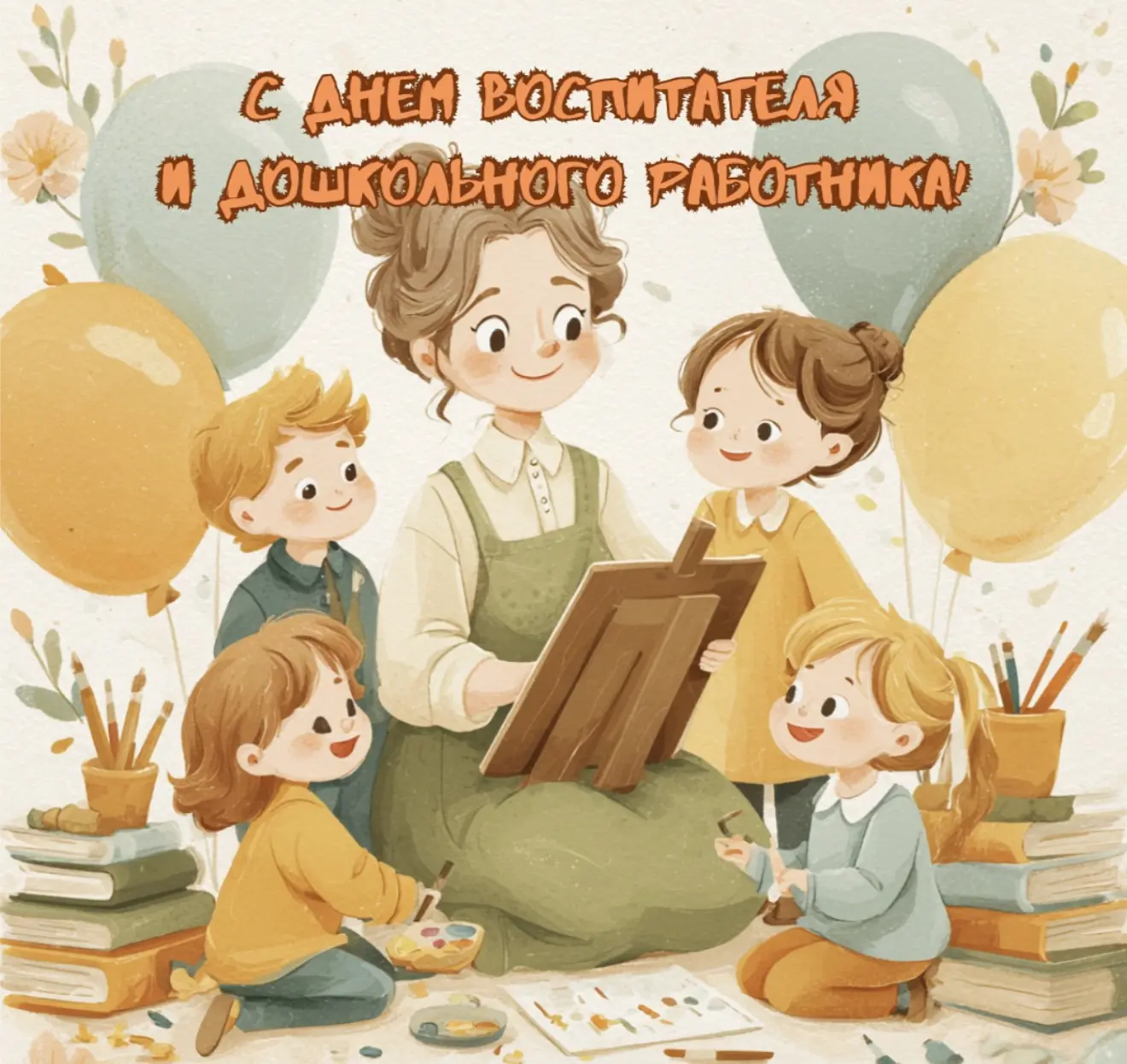 🌸 27 сентября — День воспитателя и всех дошкольных работников!
