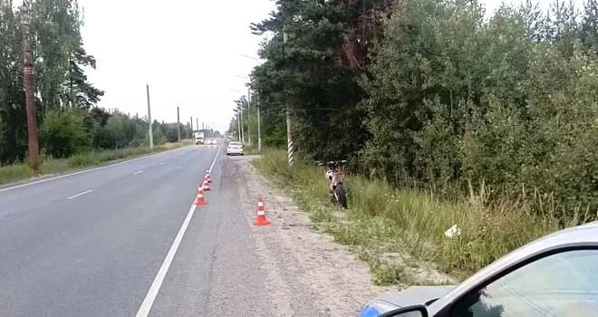 ДТП с участием мотоцикла и легкового автомобиля произошло вчера, около 18:30 на 4 км Ни...