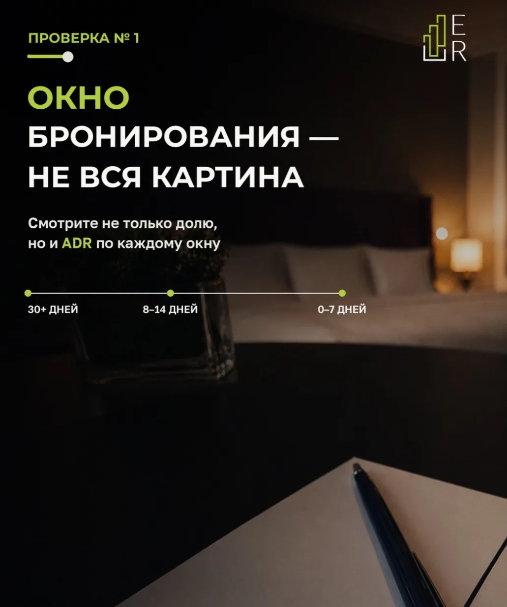 Проверка №1. Анализируйте не только долю окна бронирования, но и ADR по каждому окну