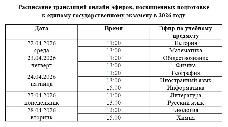👍🏻«ЕГЭ – это про100!»  📍С 13 апреля по 22 мая 2026 года проходит региональная акция «Дни единого инф
