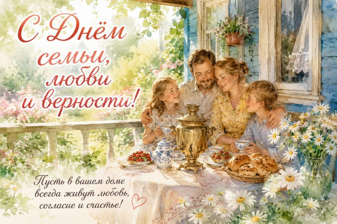🌼🌼🌼С Днём семьи, любви и верности!
