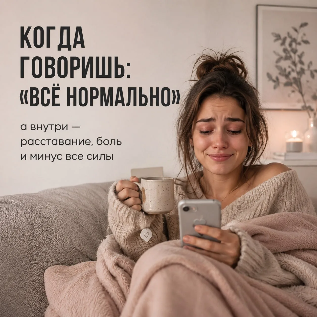 "После расставания у меня ощущение, что жизнь просто закончилась"  Любимый человек ушёл, внутри пуст