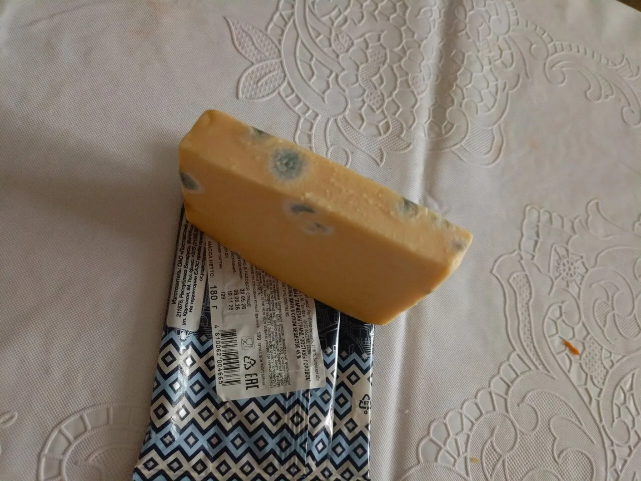 Вот такой сыр Пармезан купили 26 августа в магазине Монетка(мебельный)