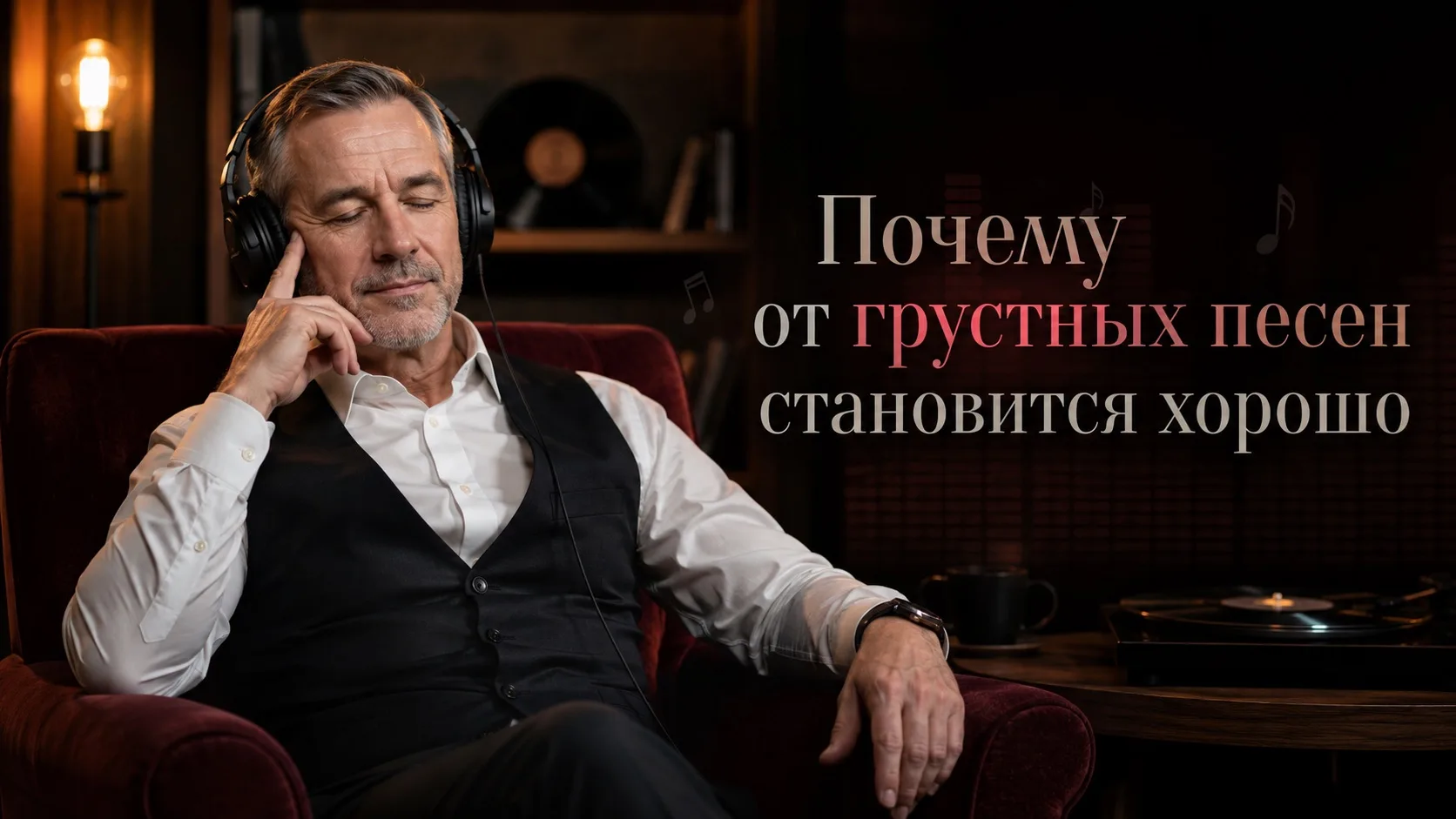 🎶 Почему от грустных песен становится хорошо

Замечали странность? Тебе грустно — а ты сам ставишь 