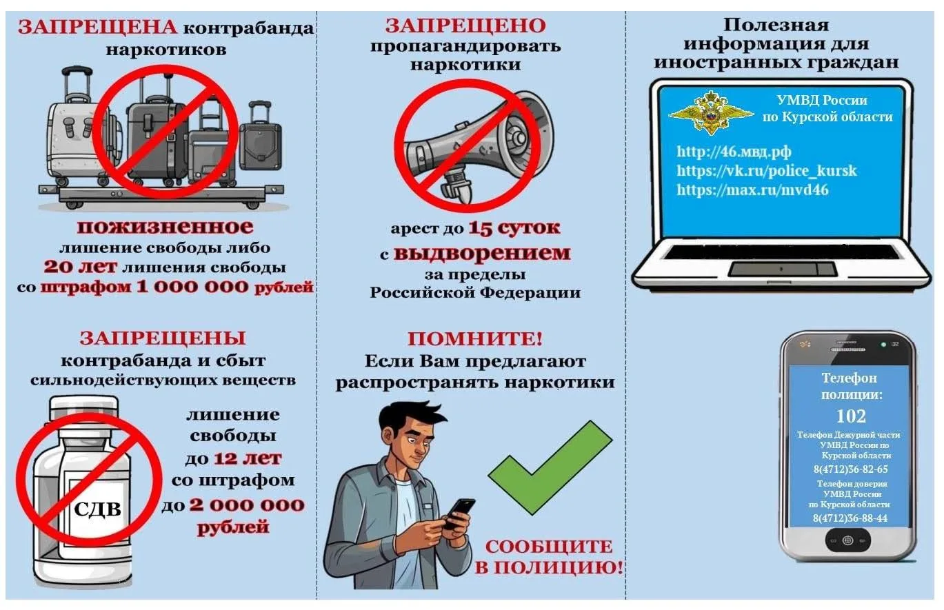 ❗️В регионе проходит  антинаркотический месячник  «Курский край – без наркотиков!»